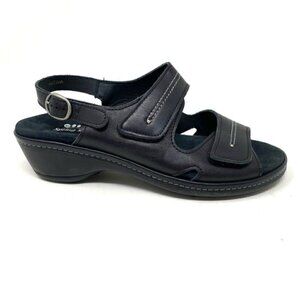 Spring Step Karina Sandals Black Leather